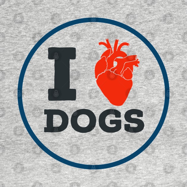 I Heart Dogs (black) by EMP